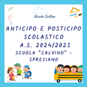 Accoglienza pre-post24 - Società Mondo Delfino Cooperativa Sociale - Servizi Educativi - SPRESIANO